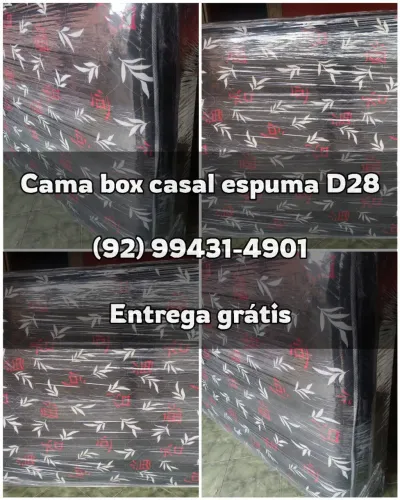 Cama Box Casal Nova - Espuma [Produto de Alta Qualidade] ENTREGA GRÁTIS