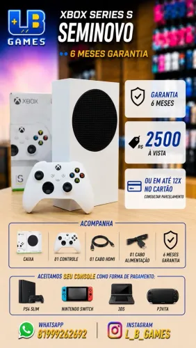Xbox series s ( 6 meses garantia )