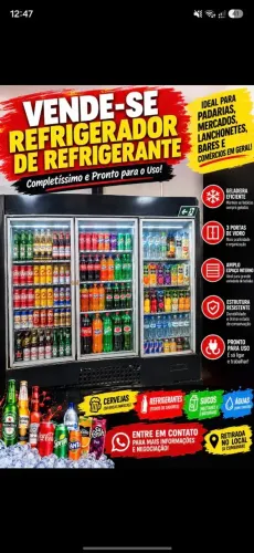 Refrigerador 3 portas auto serviço