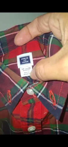 camisa xadrez janie and jack infantil