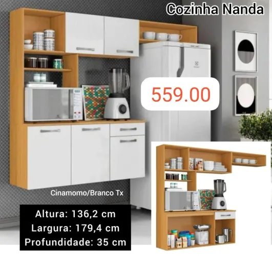 Armário de cozinha,entrega e monta