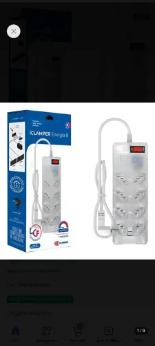 Iclamper de 8 tomadas