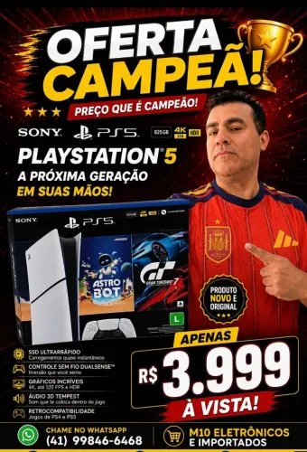 Playstation 5 slim digital novo lacrado