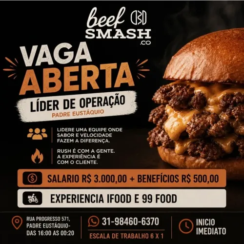 Lider Operação R$ 3.000,00 Beef Smash