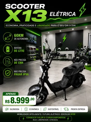 SCOOTER X13 ELÉTRICA 