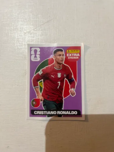 Figurinha Cristiano Ronaldo roxa