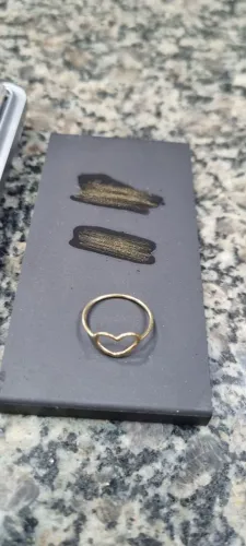 Anel coração em ouro 18k 750