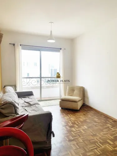 Flat para Aluguel na Chácara Santo Antônio Zona Sul | 43m², 2 Quartos, Semi Mobiliado