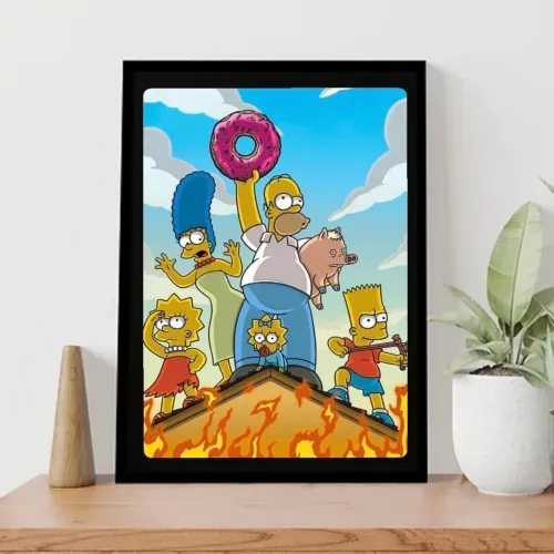 3 Quadros de Séries Emolduradas