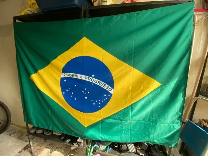  [barato] Bandeira do brasil tecido tam GG dim 134,5 x 195 cm 