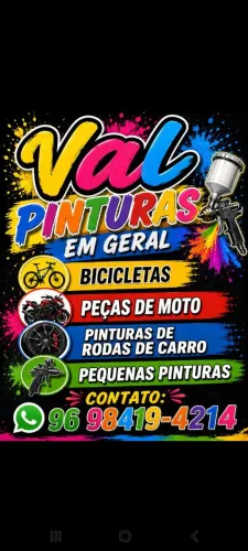 Trabalho com pinturas ,so chamar no WhatsApp