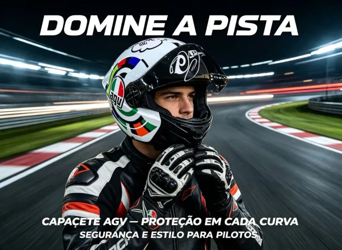 Capacete Aberto AGV Branco