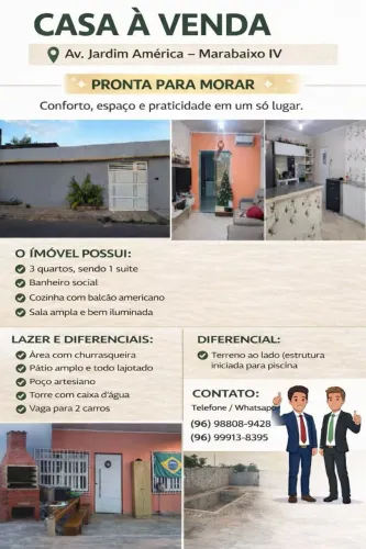 Casa a venda no Marabaixo