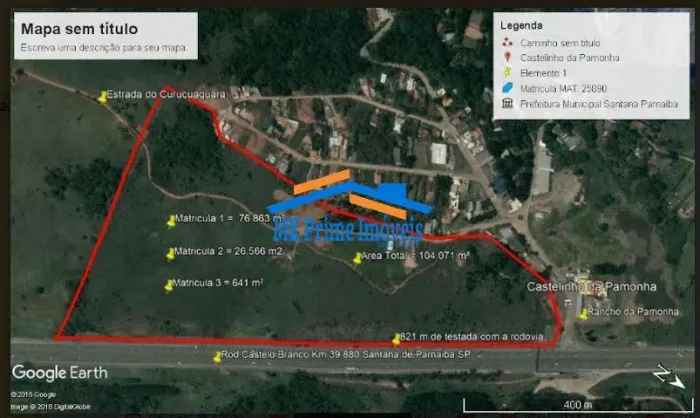 Terreno 109.000 mts com 800 mts próximo a Rod. Castelo Branco km 39