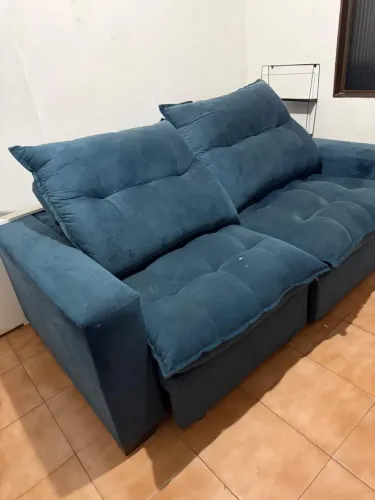 Sofá cama azul 