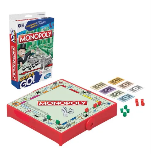 Jogo Monopoly Grab and Go Portátil - Hasbro