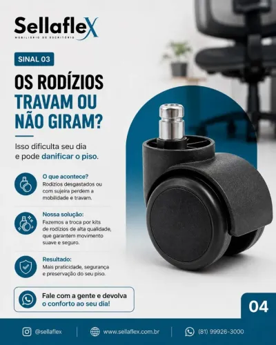 Kit de rodízio novo