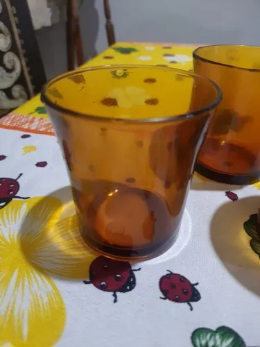 3 copos Duralex - Raros - Âmbar - Colecionador - Colecionáveis