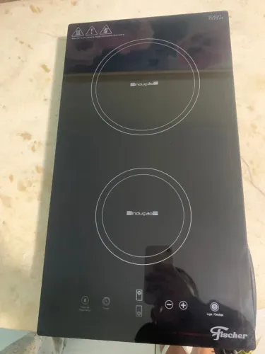 Cooktop de inducao Fisher 2 Bocas, Touch-screen screeen - Novo