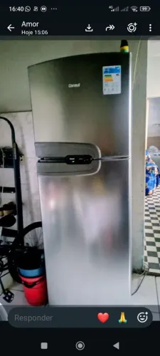 Refrigerador Consul 320 litros Frost Free buplex semi nova tá barato pra sAir rápido,
