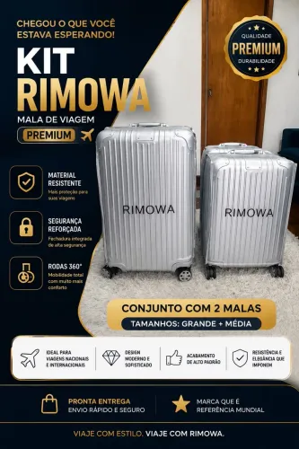 Mala RIMOWA Nova Importada - Tenho 4 Unidades Disponíveis