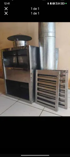 Coifa inercial completa com exaustor