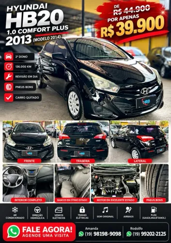Hyundai HB20 Comf./c.plus/c.style 1.0 Flex 12V 2013