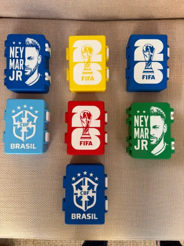 Caixa Maleta Porta Figurinhas Álbum Copa