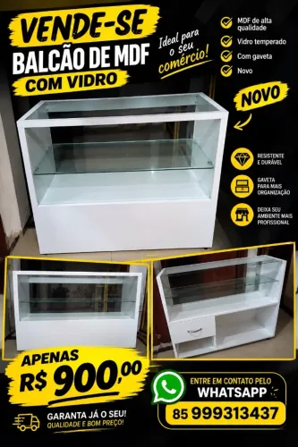 Balcão de vidro