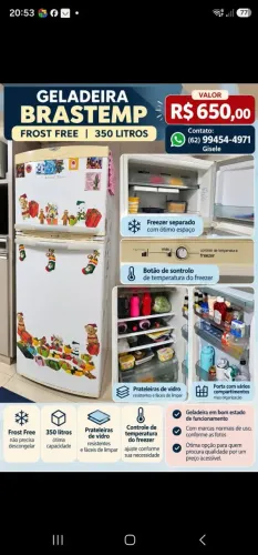 Geladeira Brastemp Frost Free 350 Litros - R$ 650