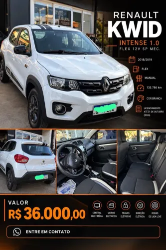 Renault Kwid Intense 1.0 Flex 12V 5P Mec. 2019