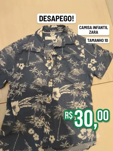 Camisa infantil Zara