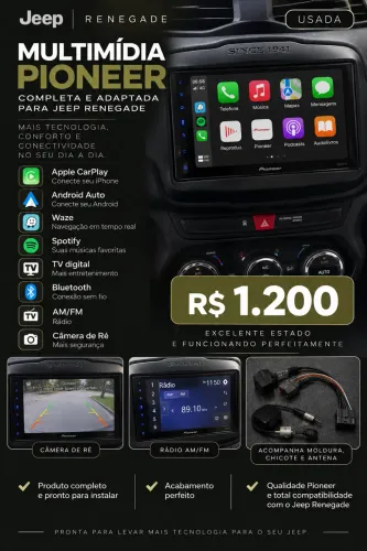 Multimídia Pioneer - Jeep