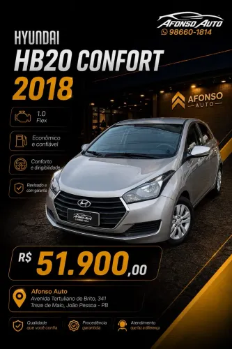 Hyundai HB20 Comf./c.plus/c.style 1.0 Flex 12V 2018