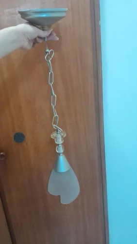 1 Lustre pendente cúpula tulipa luminária 