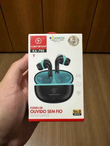 Fone De Ouvido Bluetooth 6.0 Kapbom Tws Ka-790y Som Premium - Lacrado
