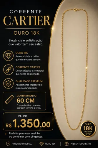 Corrente ouro 18
