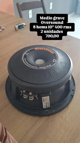 Par de Alto-falante medio grave ouversound 10" 400rms 
