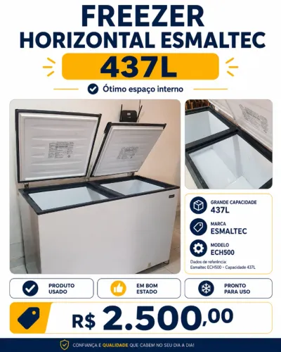 FREEZER HORIZONTAL ESMALTEC 437L