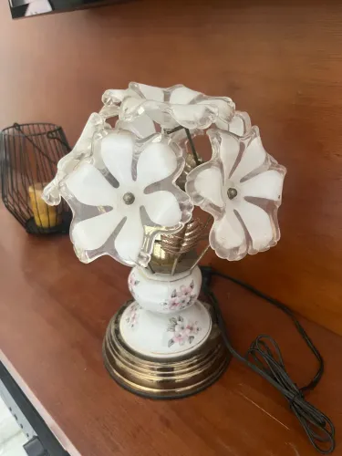 Abajur vintage flowers