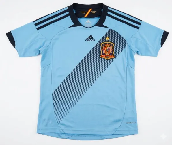 Camisa Seleção Espanha Adidas Climacool Azul | Edição Eurocopa 2012 - Infantil 