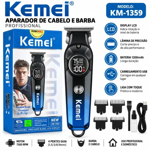 Máquina de cortar cabelo e barba