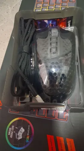 MOUSE GAMER REDRAGON STORM PRO RGB SEM FIO PRETO