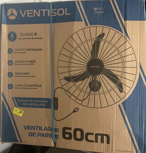 VENTILADOR DE PAREDE VENTISOL 60cm