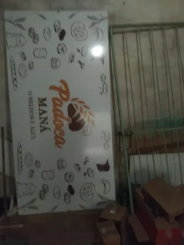Placa para comércio (armação)