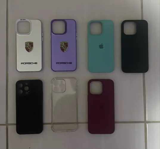 Kit com 7 Capas para iPhone 15 Pro Max