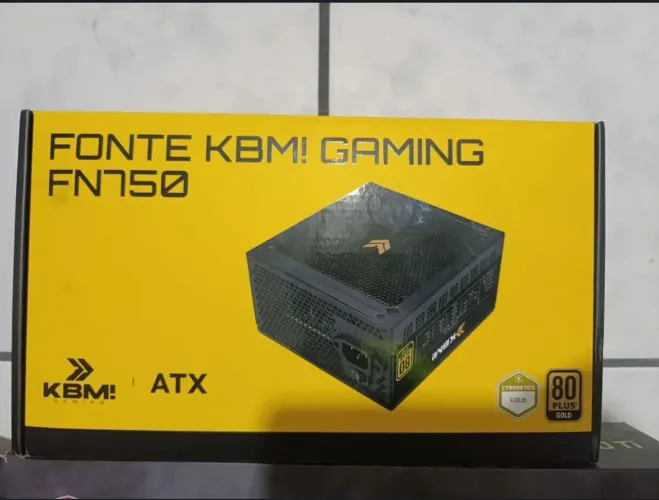 Fonte gamer top 750w gold aceito cartão!