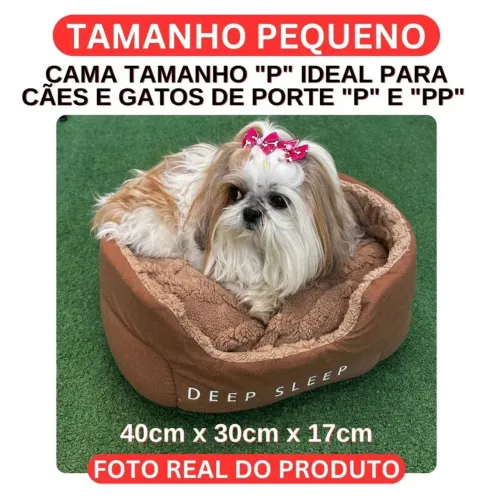 Cama Caminha Pet Cachorro Gato Pequeno 2 em 1 Luxo Nuvem P
