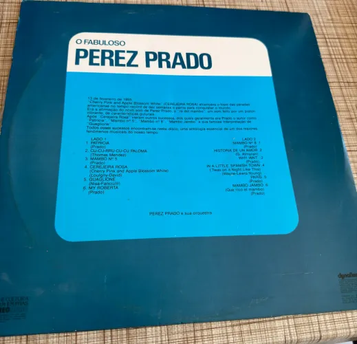 Lp O Fabuloso Perez Prado (Anos 70) Vinil RCA Camden Rei Do Mambo Estéreo