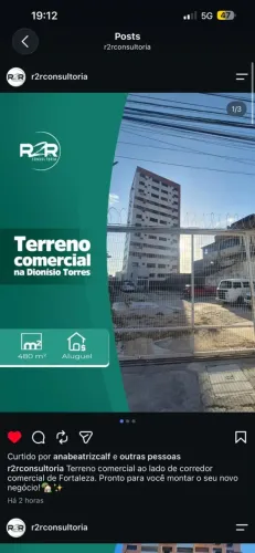 Terreno Comercial com 480 m² próximo ao corredor comercial da Antonio Sales